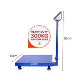 SOGA 2X  300kg Electronic Digital Platform Scale Computing Shop Postal Weight Blue
