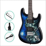Alpha Electric Guitar Music String Instrument Rock Blue 