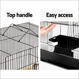 I.pet Medium Bird Cage with Perch - Black - Pet Care > Bird