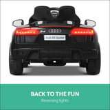 Kids Ride on Car Audi R8 Licensed Electric 12v Black - Baby 