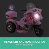 Rigo Kids Ride on Motorbike Motorcycle Car Pink - Baby & 