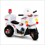 Rigo Kids Ride on Motorbike Motorcycle Car Toys White - Baby