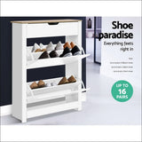 Artiss Shoe Cabinet Rack Storage Organiser Cupboard Shelf 