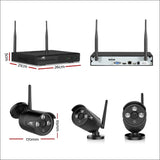 Ul-tech 1080p 8ch Wireless Security Camera Nvr Video - Audio