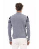 Alpha Studio Men's Light Blue Viscose Sweater - 46 IT