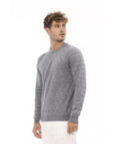 Alpha Studio Men's Gray Viscose Sweater - 52 IT
