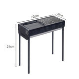 SOGA 2X 72cm Portable Folding Thick Box-Type Charcoal Grill for Outdoor BBQ Camping