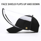 10X Outdoor Protection Hat Anti-Fog Pollution Dust Protective Cap Full Face HD Shield Cover Adult Black