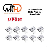 10x Anderson Style Plug Connector 50amp Caravan Trailer 