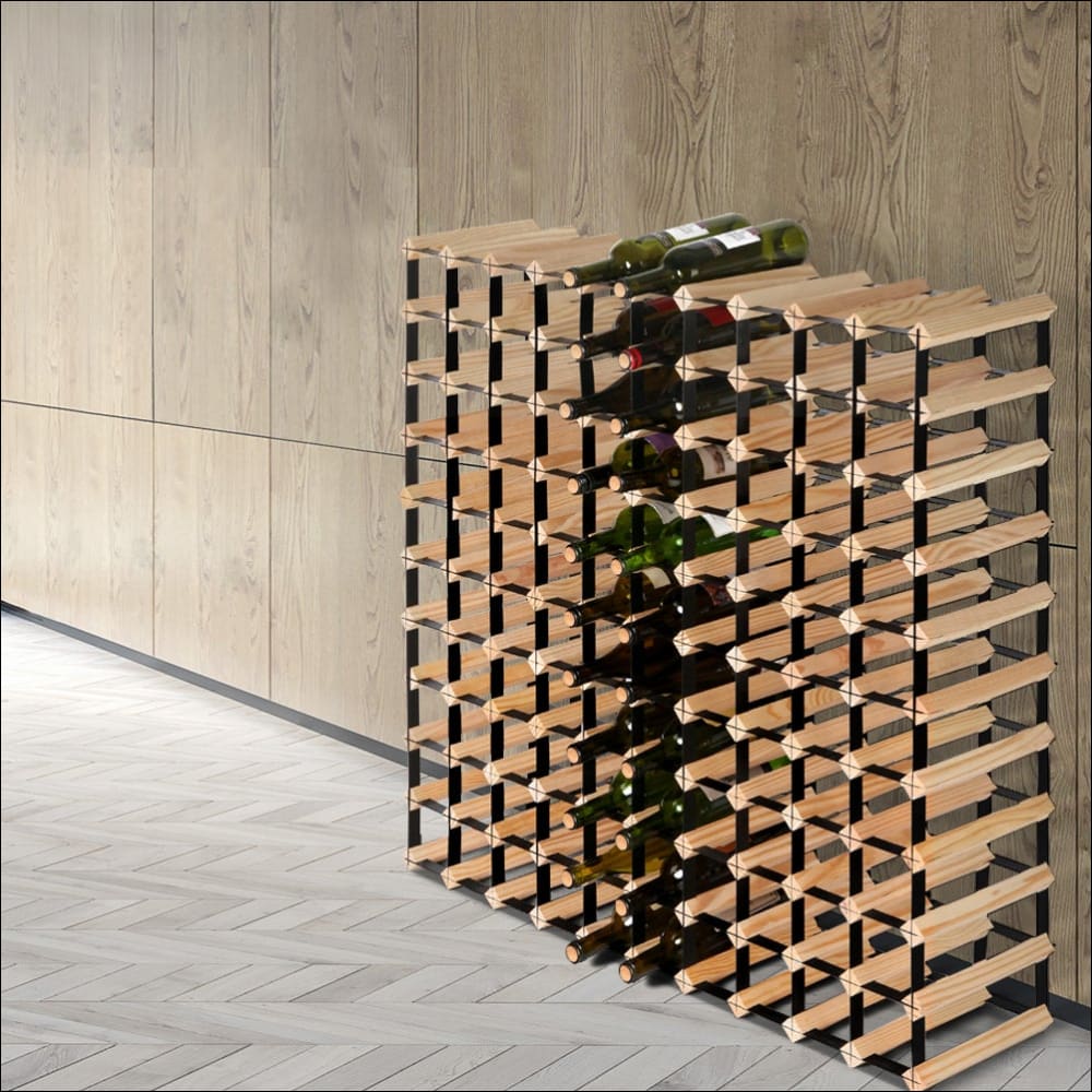 Artiss 110 Bottle Timber Wine Rack - Home & Garden > Storage