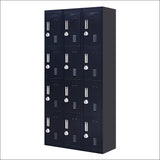 12-door Locker for Office Gym Shed School Home Storage - 3-digit Combination Lock