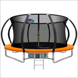 12ft Trampoline Round Trampolines With Basketball Hoop Kids Present Gift Enclosure Safety