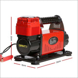 Giantz 12v Portable Air Compressor - Red - Tools > Air 