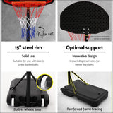 Everfit 2.1m Adjustable Portable Basketball Stand Hoop 