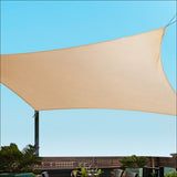 Instahut 2.5x3m Shade Sail Sun Shadecloth 280gsm Sand - Home