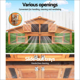 Gardeon 2 Storey Wooden Hutch - Pet Care > Coops & Hutches