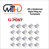 20x Anderson Style Plug Connector 50amp Caravan Trailer 