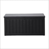 240l Outdoor Storage Box Lockable Bench Seat Garden Deck Toy