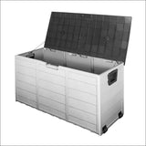 Gardeon 290l Outdoor Storage Box - Black - Home & Garden > 