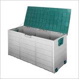 Gardeon 290l Outdoor Storage Box - Green - Home & Garden > 