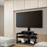 Artiss 3 Tier Floor Tv Stand with Bracket Shelf Mount - 
