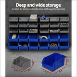 Giantz 30 Bin Wall Mounted Rack Storage Organiser - Tools > 