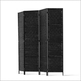 Artiss 4 Panel Room Divider Privacy Screen Rattan Woven Wood