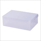 40pcs Clear Shoe Storage Box Transparent Foldable Stackable 