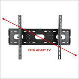 42-85 Inch 85kg Slimline Universal Tv Tilt Wall Mount 