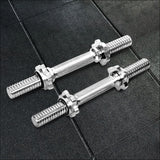 45cm Dumbbell Bar Solid Steel Pair Gym Home Exercise Fitness