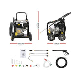 4800psi 20m Petrol High Pressure Cleaner Washer Water Jet 