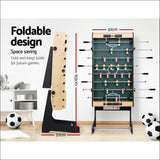 4ft Foldable Soccer Table Tables Balls Foosball Football 
