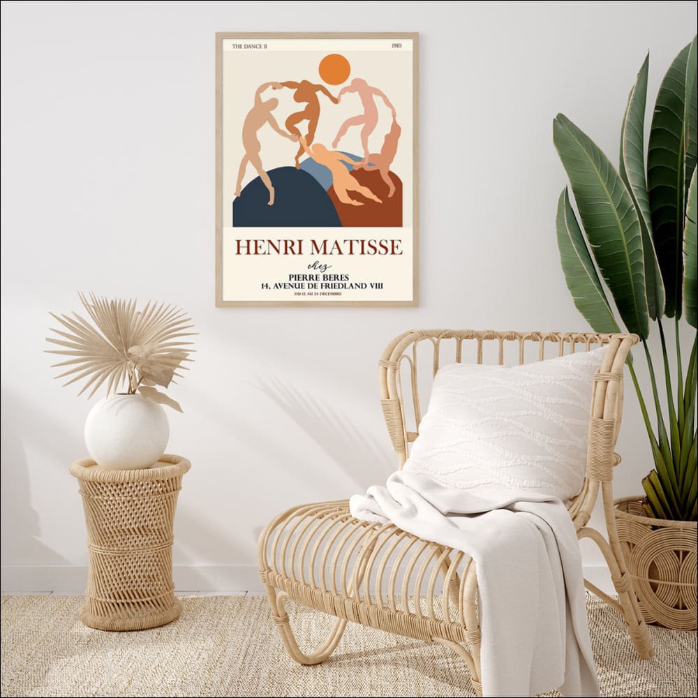 50cmx70cm Dancing by Henri Matisse Wood Frame Canvas Wall 