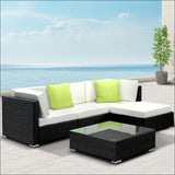 Gardeon 5pc Outdoor Furniture Sofa Set Wicker Garden Patio 