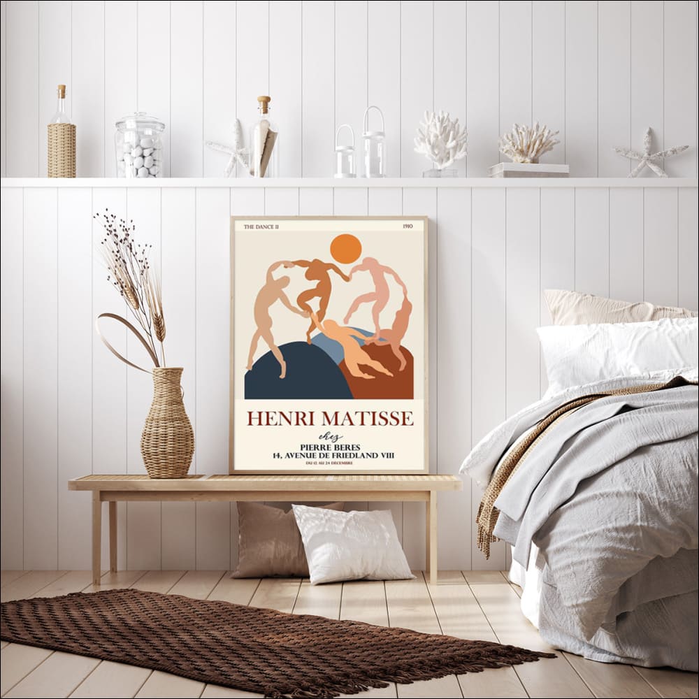60cmx90cm Dancing by Henri Matisse Wood Frame Canvas Wall 