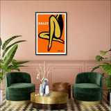 60cmx90cm Orange Legs Black Frame Canvas Wall Art - Home & 