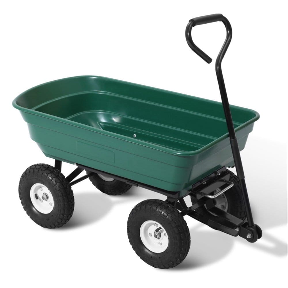 Gardeon 75l Garden Dump Cart - Green - Home & Garden > 