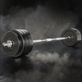 78kg Barbell Weight Set Plates Bar Bench Press Fitness 