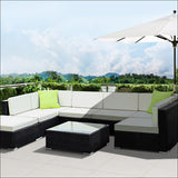 Gardeon 8pc Outdoor Furniture Sofa Set Wicker Garden Patio 