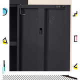 ArtissIn Buffet Sideboard Locker Metal Storage Cabinet - SWEETHEART Charcoal
