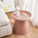 In Coffee Table Mushroom Nordic Round Small side Table 50cm Pink