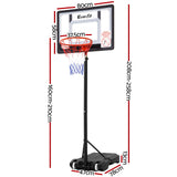 Adjustable Portable Basketball Stand Hoop system Rim