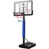 3.05m Basketball Hoop Stand system Ring Portable Net Height Adjustable Blue