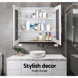 Cefito Bathroom Vanity Mirror With Storage Cabinet - White