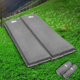 Self Inflating Mattress Camping Sleeping Mat Air Bed Pad Double Grey 10cm Thick