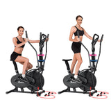 6in1 Elliptical Cross Trainer Exercise Bike Bicycle Home Gym Fitness Machine Running Walking