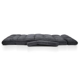 Adjustable Lounger With Arms - Charcoal
