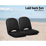 Foldable Beach Sun Picnic Seat - Black