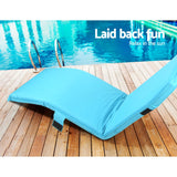 Adjustable Beach Sun Pool Lounger - Blue