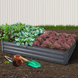 Galvanised Steel Raised Garden Bed Instant Planter 210 X 90 Aluminium